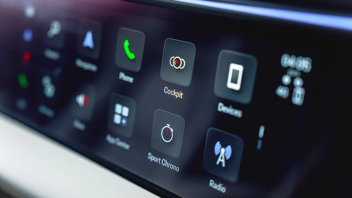 2024 Macan EV digital display Houston TX