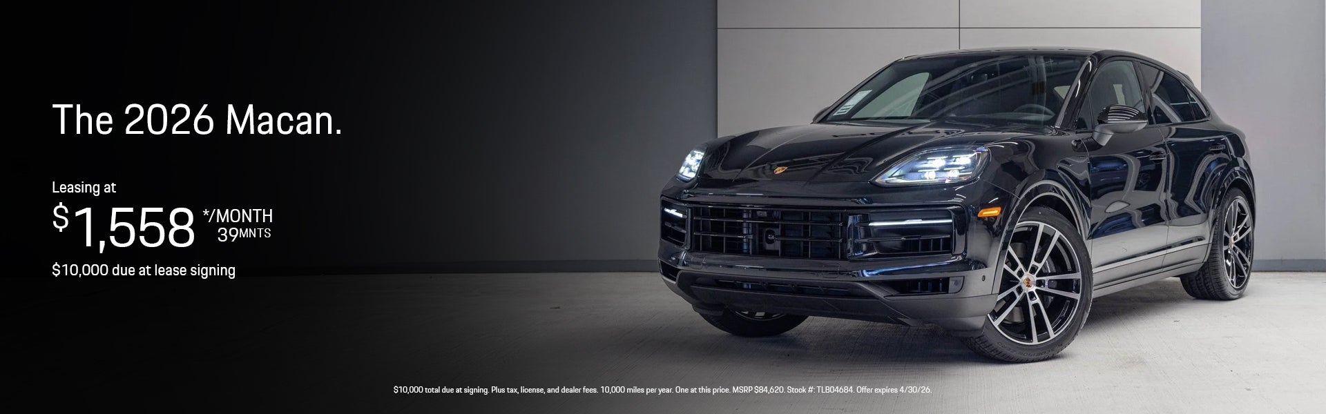 2026 Macan Lease Banner
