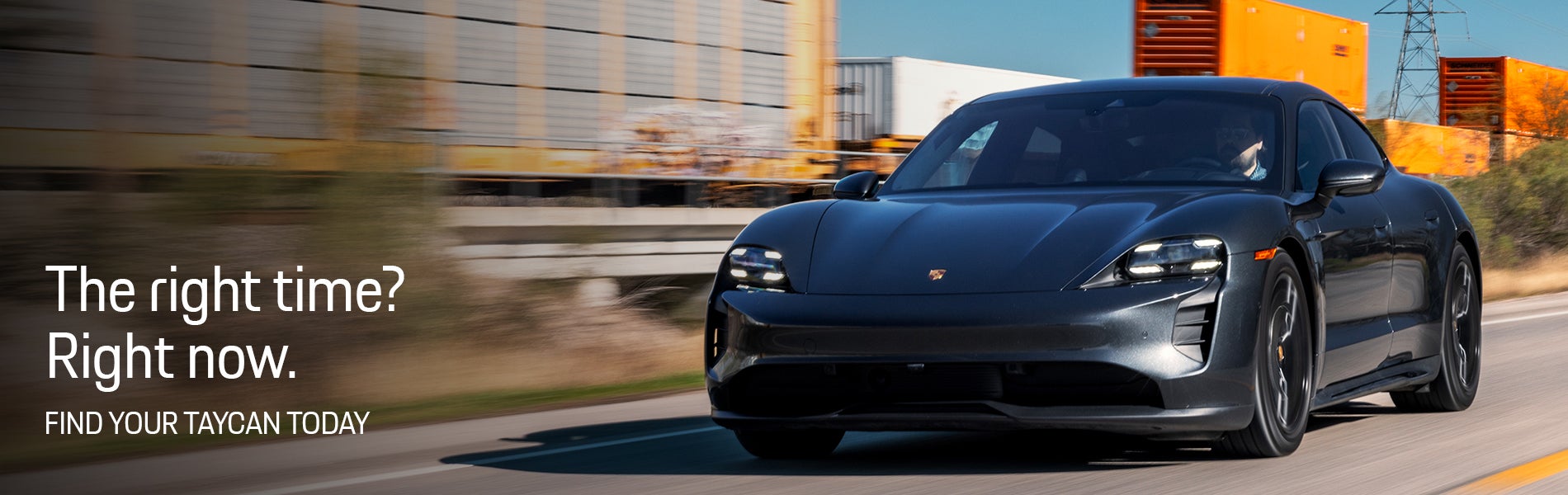 2025 Taycan parked at slight angle