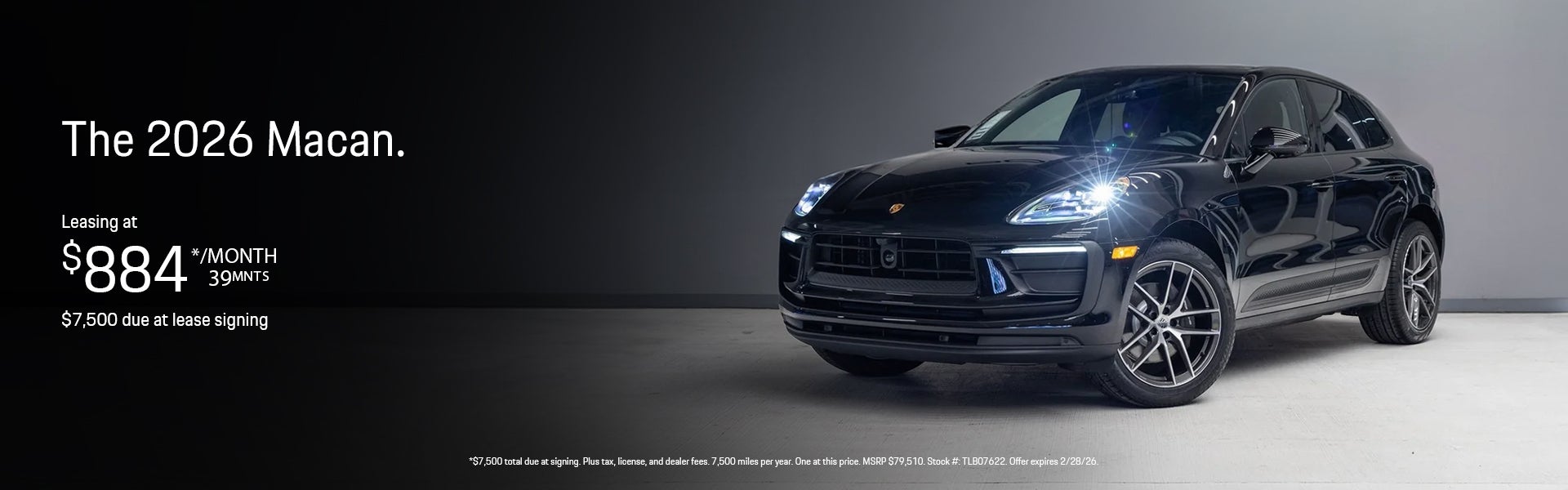 2026 Macan Lease Special Banner