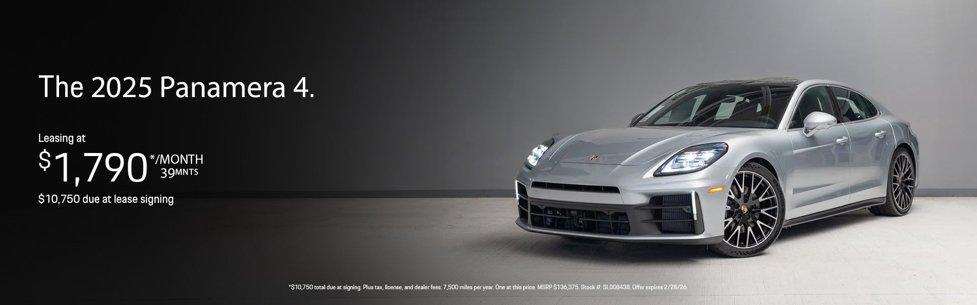 2025 Panamera 4 Lease Special Banner