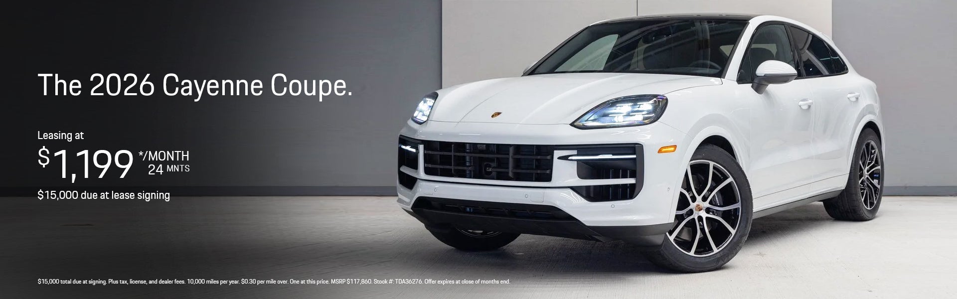 2026 Cayenne Coupe Lease Special