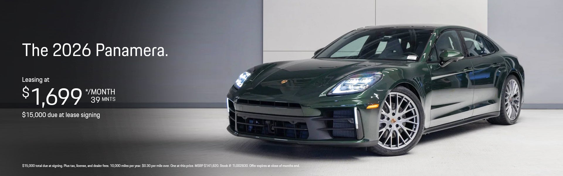 2026 Panamera Lease Special