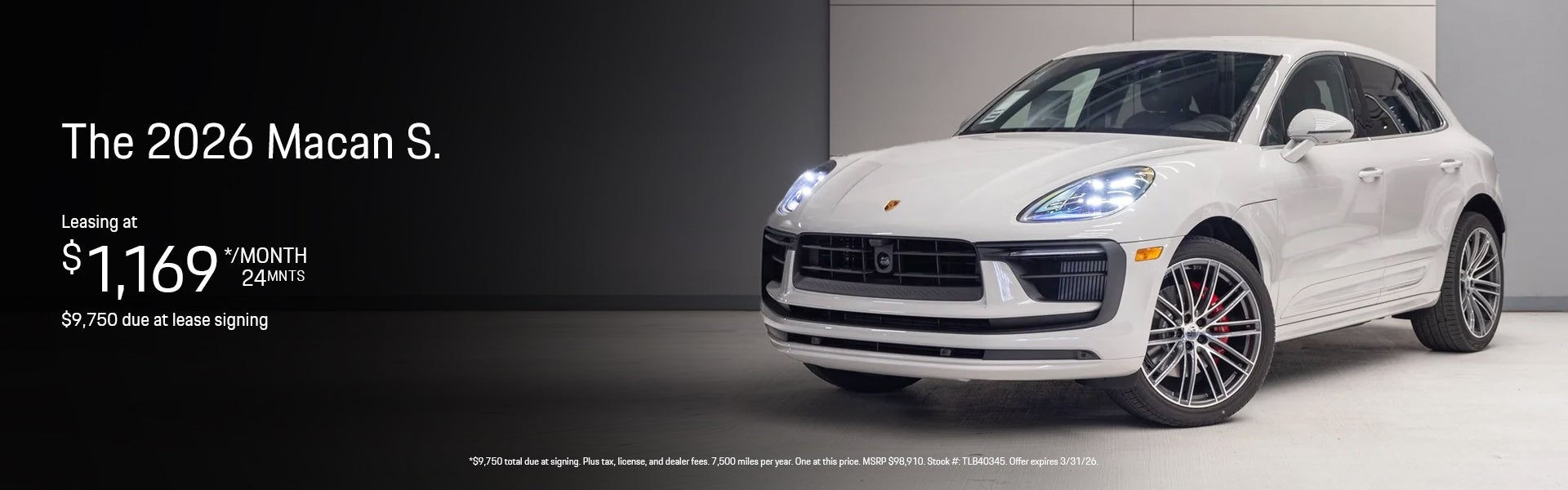 2026 Macan S Special Banner