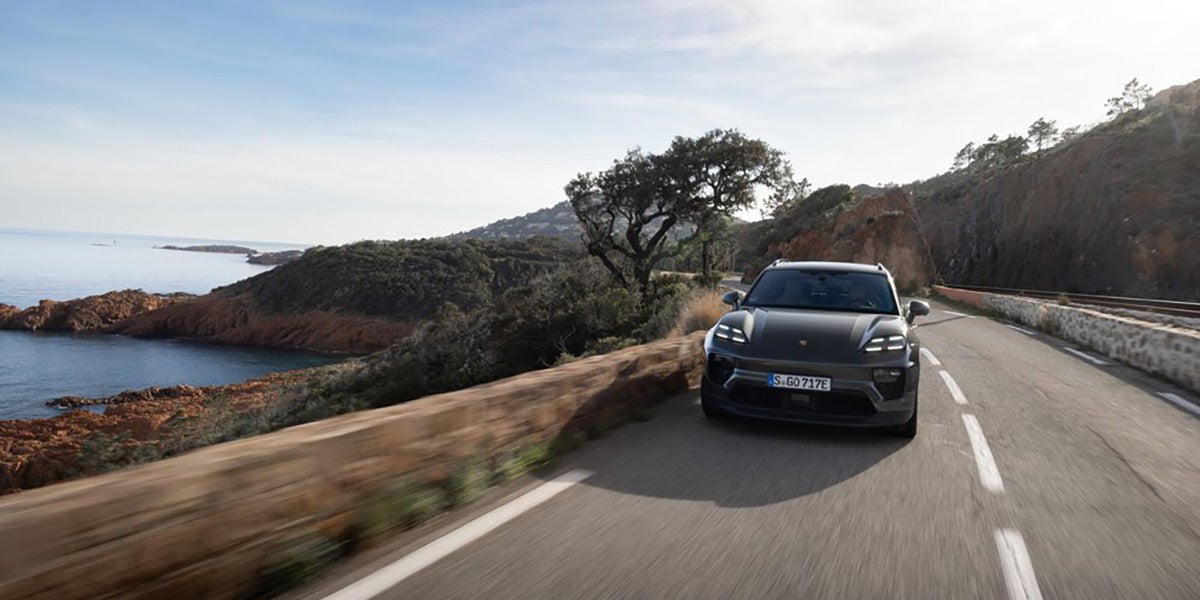 2025 Porsche Macan 4 Electric side view in Sugar Land, TX